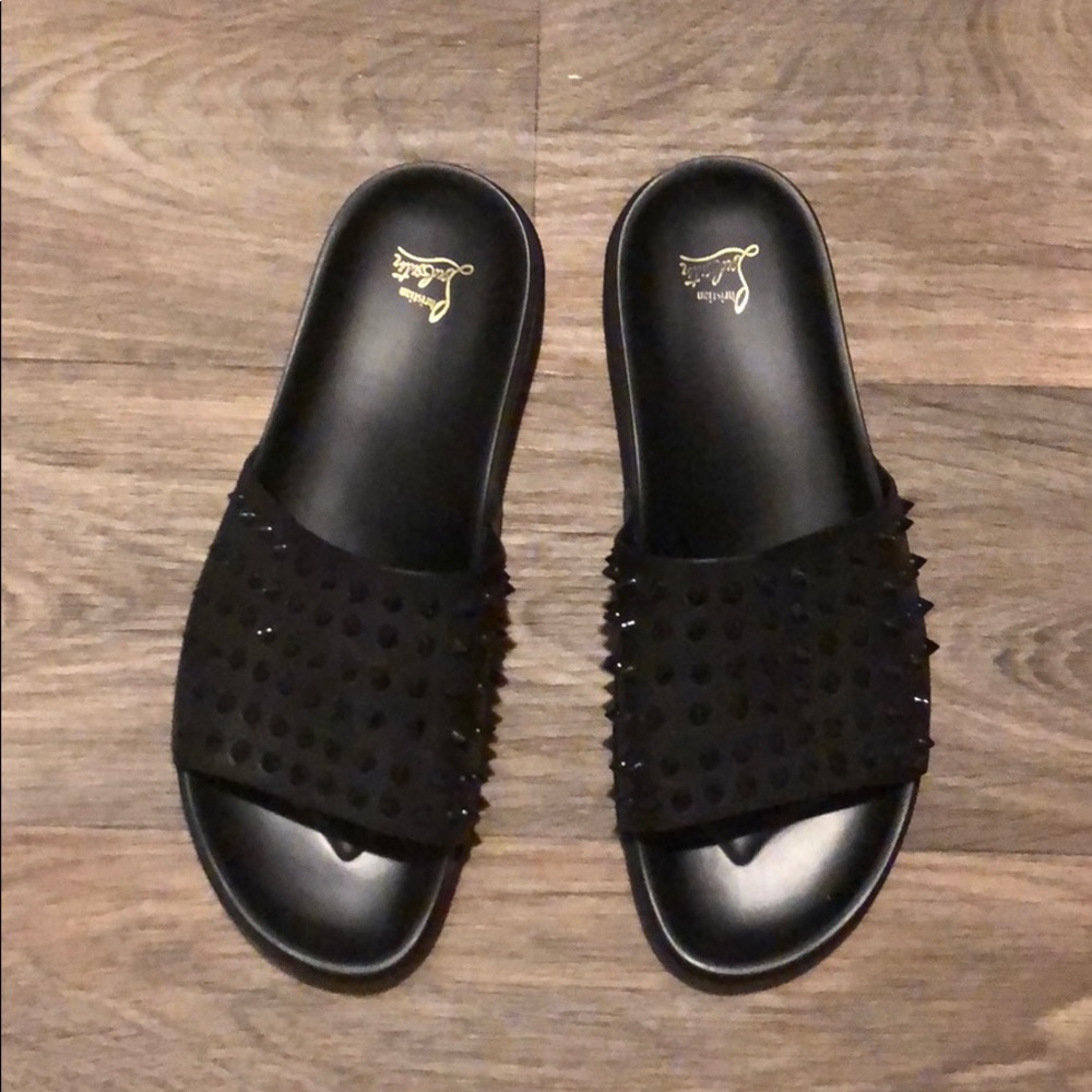 Men’s Christian louboutin spike sliders